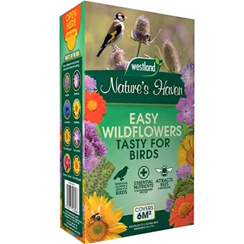 Unwins Nature's Haven Easy Wildflowers for Birds, Multicolour, 1.2kg – 1