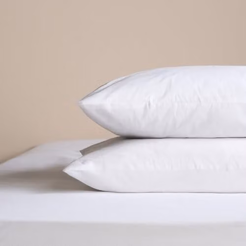 OHS Waterproof Breathable Pillow Protectors, 2 Pack, White, W: 50 cm x L: 75 cm