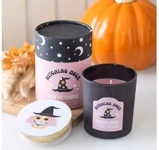 KDMD Witching Hour Plum and Black Cherry Fruity Scented Candle, Black – 1