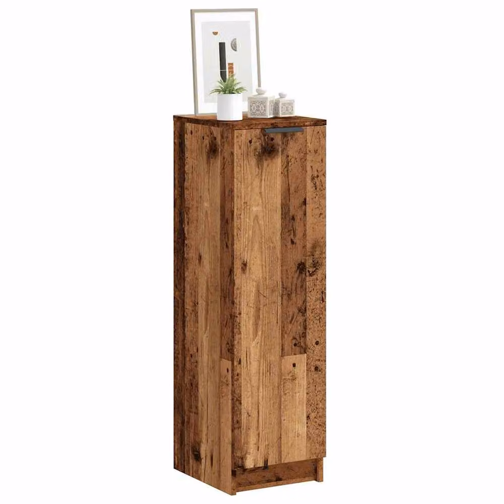 Berkfield Home Rustic Shoe Cabinet in Brown, W/D/H: 29.5 x 35 x 100.5 cm – 2