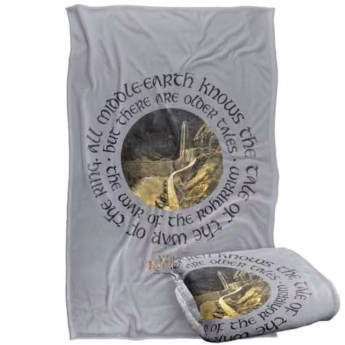 LOGOVISION Lord of the Rings War of the Rohirrim Super Soft Fleece Throw Blanket, Multicolour, W: 91 cm, D: 147 cm – 1