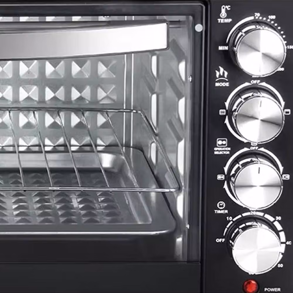 Ventryn 48 L Mini Electric Oven with Dual Hotplates, 1600 W, Black – 4
