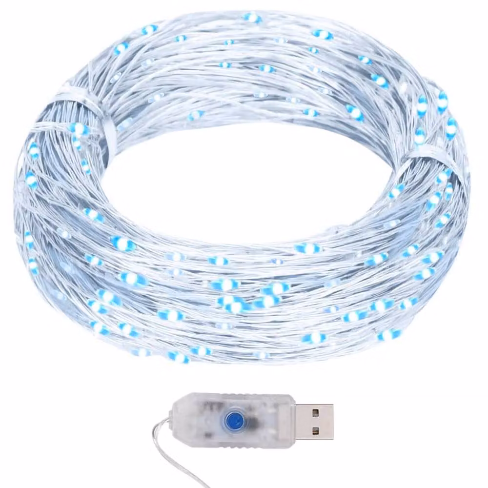 Berkfield Home LED Micro Fairy String Lights, 400 LED, 40m, Cool White, Copper Wire – 2
