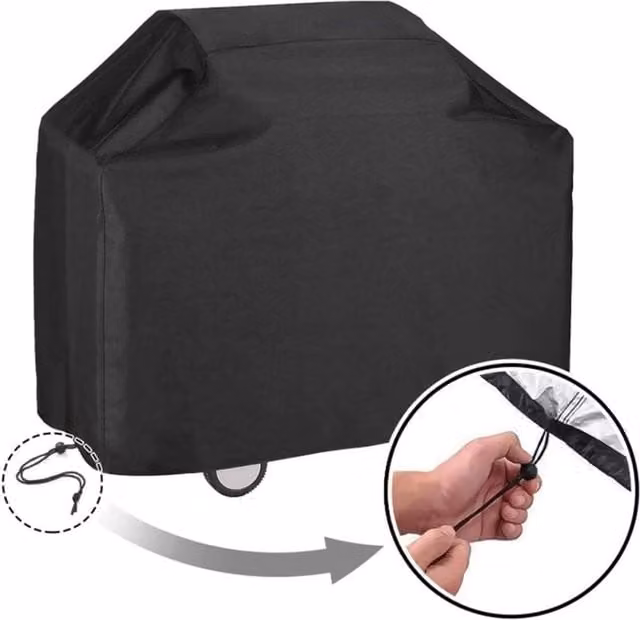Nordara Black Polyester Garage Shelter Rain Cover and UV Protector, W: 170 cm, D: 71 cm, H: 117 cm