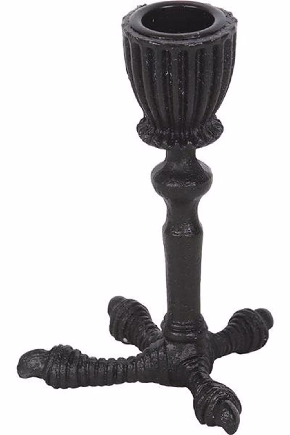 KDMD Raven Claw Taper Candle Holder in Black Metal – 3