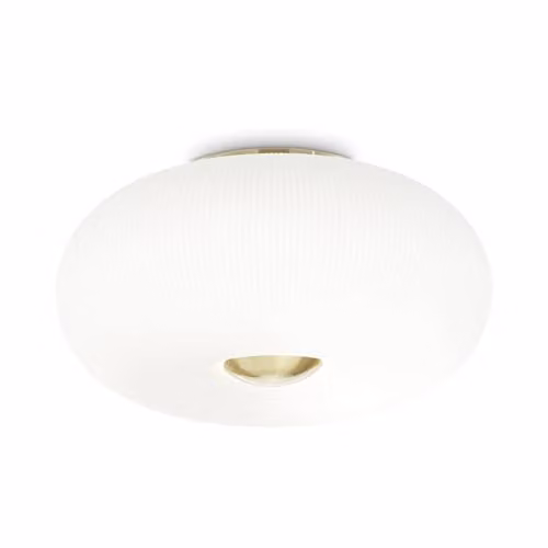 Ideal Lux 5 Light Modern White Glass Flush Ceiling Light