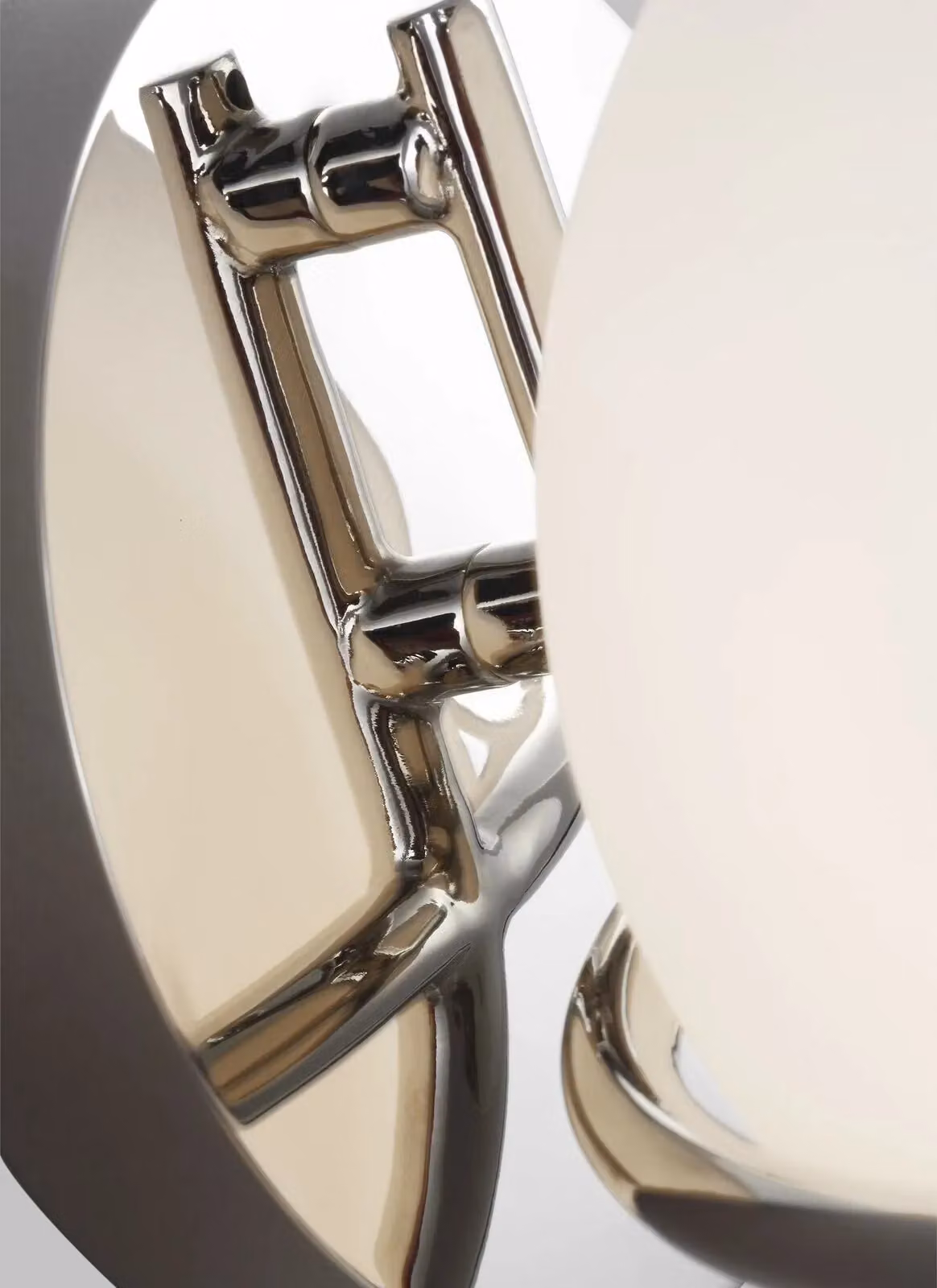 Loops LED Wall Light Sconce in Silver with Polished Nickel Finish and G9 Bulb – 2