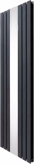 Monstershop Flat Mirror Radiator in Anthracite Grey, W/H: 180 x 56.5 cm – 1