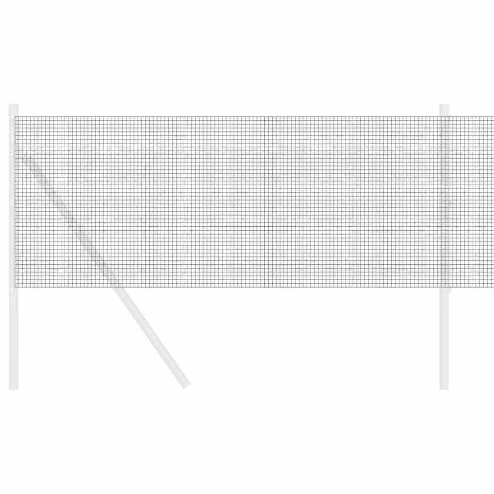 Berkfield Home PVC-Coated Steel Welded Wire Fence in Grey – 3