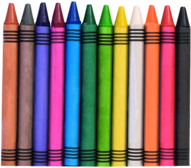 UMKYTOYS 12-Piece Multicolour Wax Crayon Set for Children