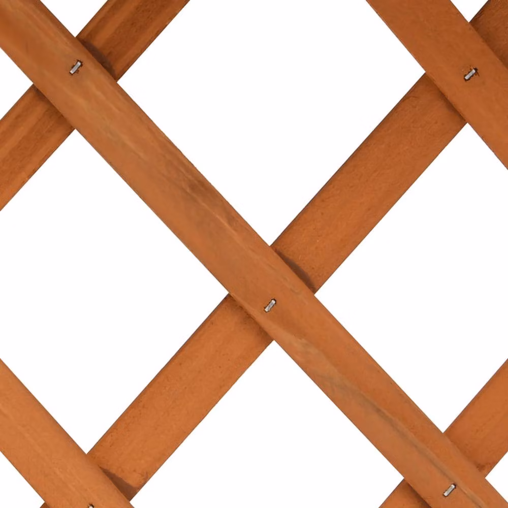 Berkfield Home Garden Trellis Planter in Orange, Solid Firwood, W/D/H: 45 x 30 x 74 cm – 3