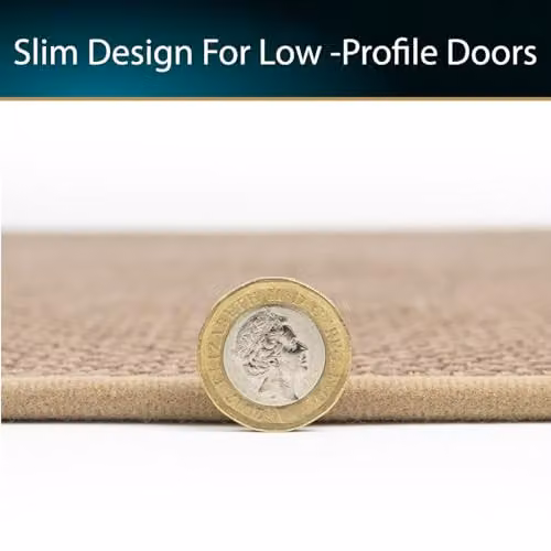 JVL Antarra Machine Washable Non-Slip Entrance Doormat and Runner Set, Beige – 3