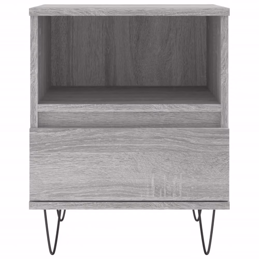 Berkfield Home Modern Bedside Cabinet in Grey Sonoma, W/D/H: 40 x 35 x 50 cm – 3