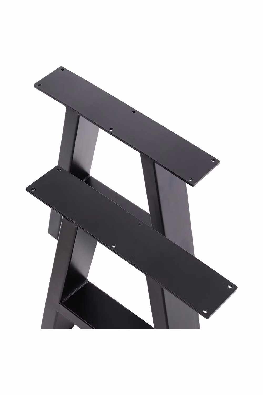 Living and Home Set of 2 Heavy Duty Matt Black Steel Furniture Legs – 3