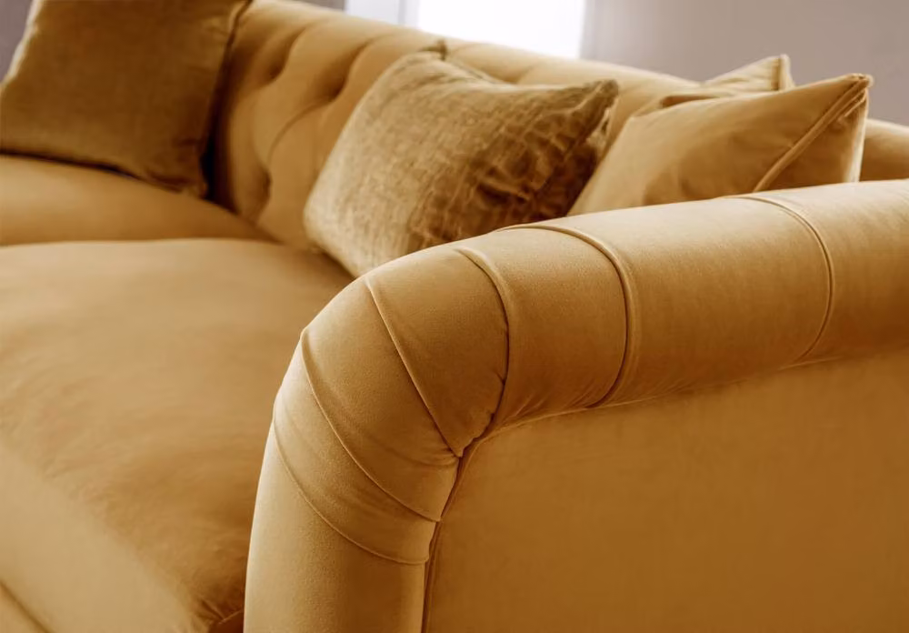 The Great Sofa Company Kensington Gold Velvet Chesterfield Armchair – 3