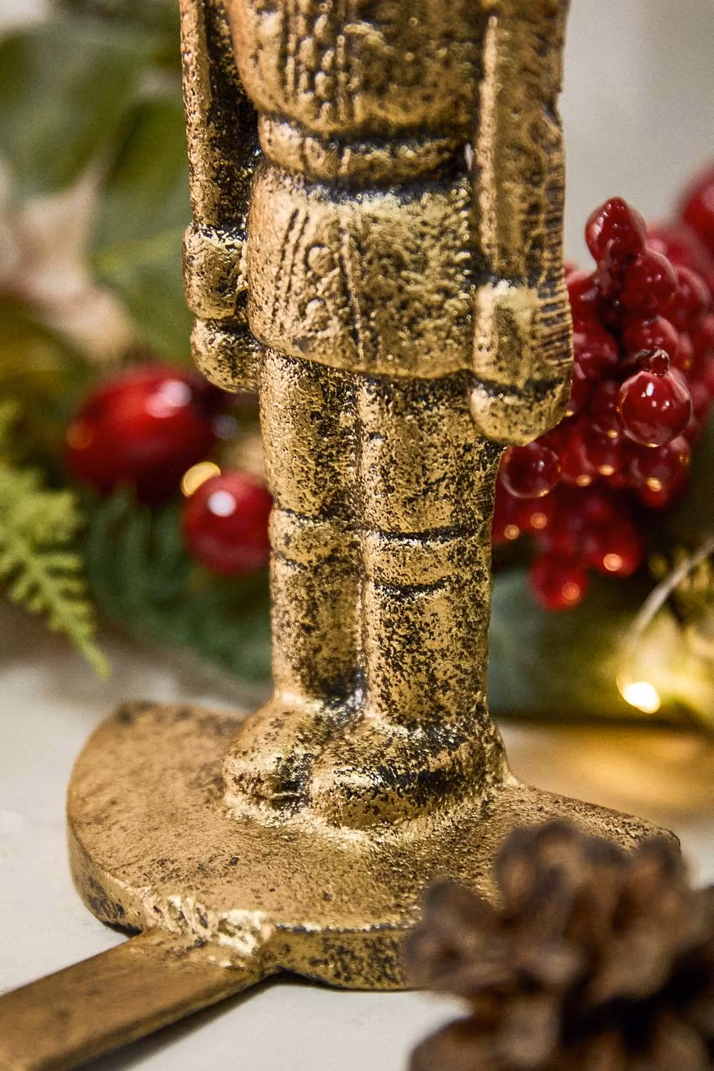 Dibor Gold Nutcracker Decorative Metal Christmas Stocking Holder – 3
