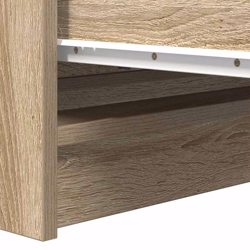 Berkfield Home Sonoma Oak Sideboard in Light Brown, W/D/H: 80 x 35 x 76 cm – 4