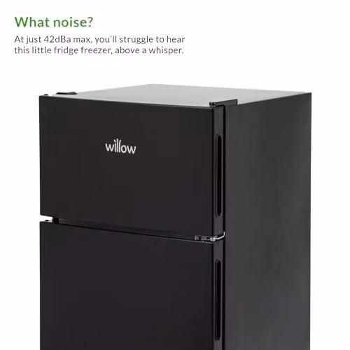 Willow 86L Under Counter Fridge Freezer in Black – 3