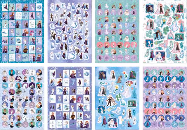 Disney Frozen Glitter Sticker and Mosaic Gluing Book in Purple
