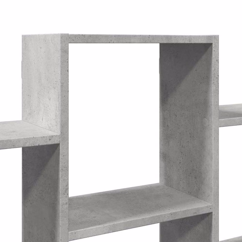 Berkfield Home Wall Mounted Modern Shelf in Concrete Grey, W: 159 cm, D: 18 cm, H: 66 cm – 3