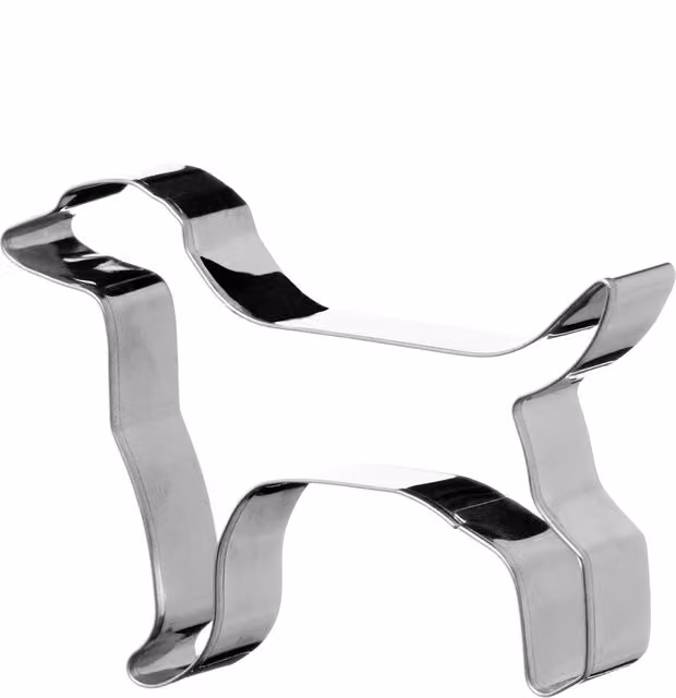 Orsina Stainless Steel Dog Cookie Cutter in Silver, Dishwasher Safe