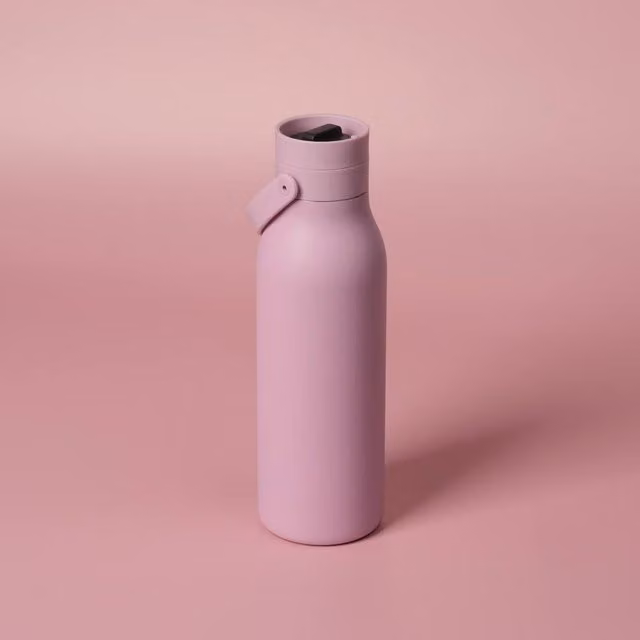 Circular & Co Pink Insulated Stainless Steel Water Bottle, 500ml