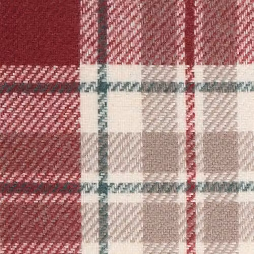 OHS Red Dorset Woven Check Square Cushion Covers, Set of 4, W/D/H: 45 x 45 x 45 cm – 5
