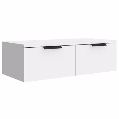 vidaXL Wall Mounted White MDF Cabinet W/D/H: 68 x 30 x 20 cm