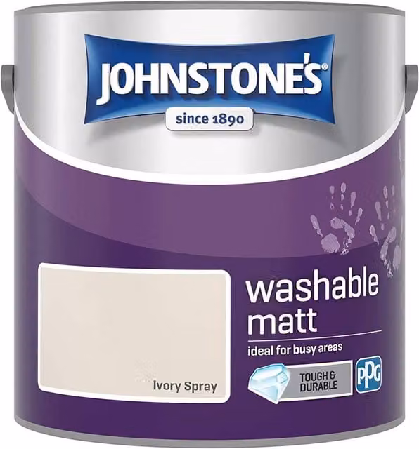 Johnstones Low Emission Water Based Matt Latex Paint in Beige