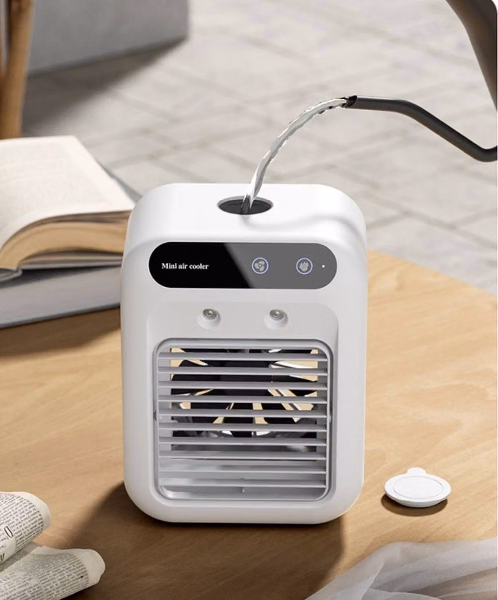 Quipulse USB Powered Desktop Air Cooler with Mist Function in White – 3