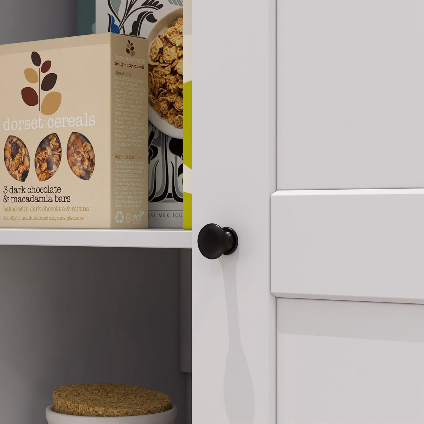 HOMCOM White Wooden Tall Storage Cabinet with 2 Hinged Doors and Internal Shelves, H 172 x W 80 cm – 4