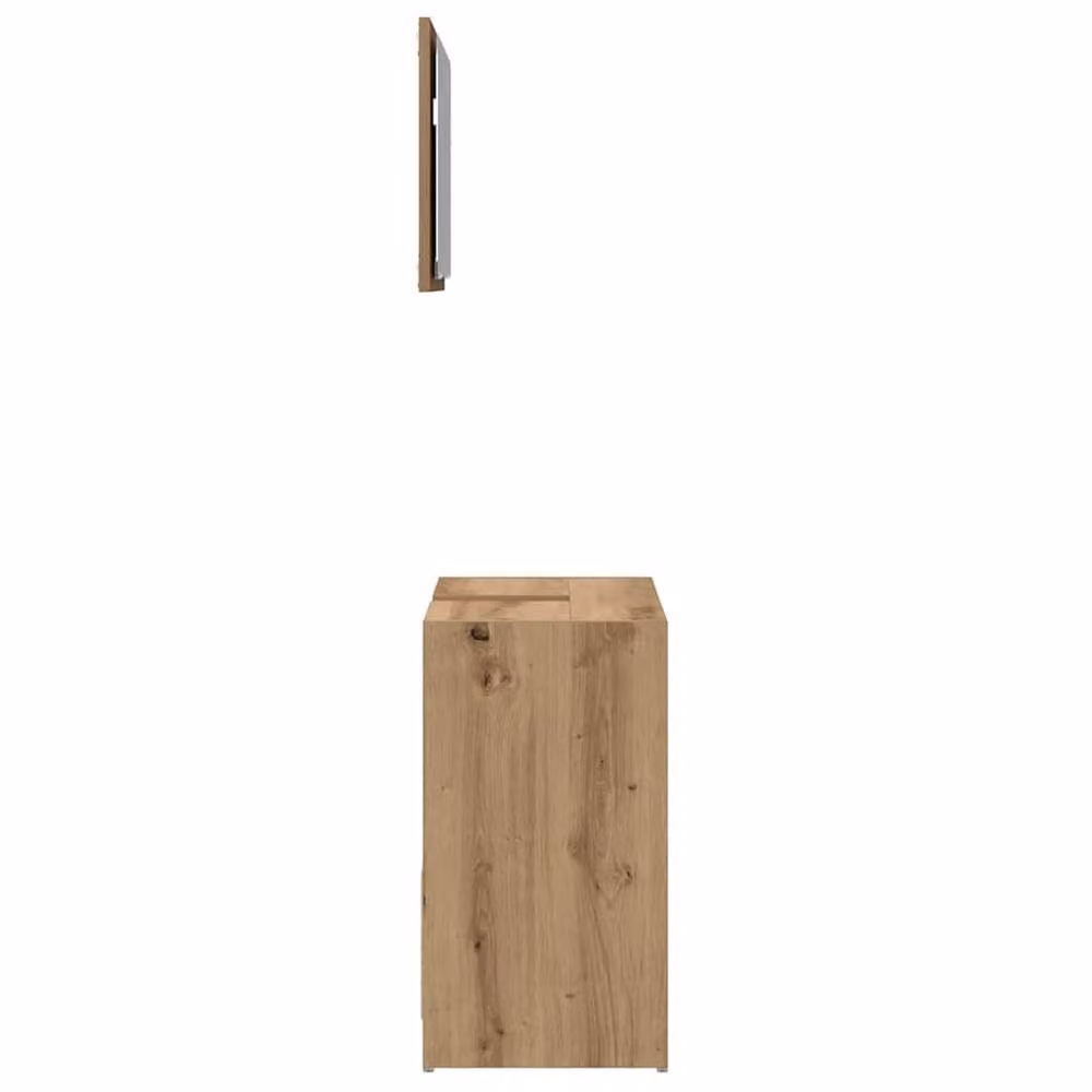 Berkfield Home 2 Piece Modern Bathroom Furniture Set in Brown Artisan Oak, including Vanity Unit and Mirror Cabinet, W/D/H: 60 x 33 x 60 cm – 2