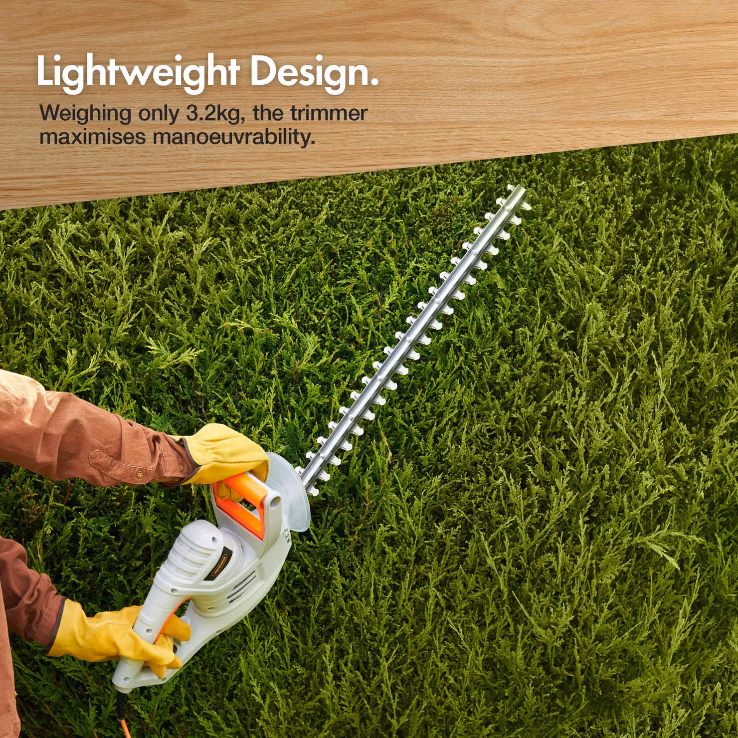 VonHaus 550W Corded Reciprocating Hedge Trimmer in Grey – 3