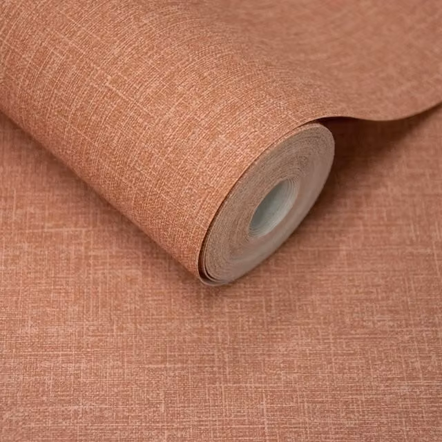 Grandeco Red Plain Scrubbable Wallpaper Roll