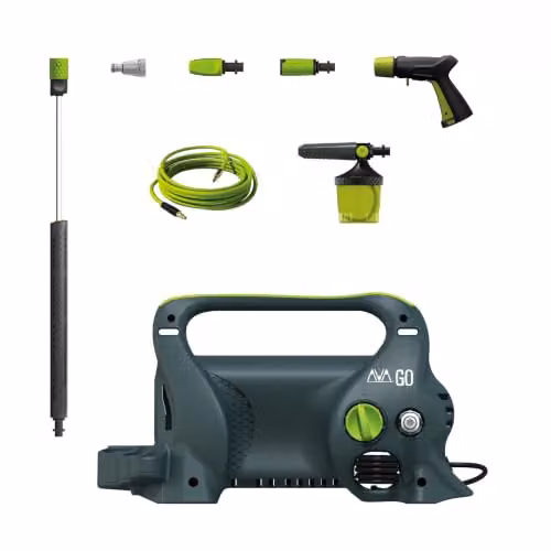 AVA Go P40 Large Pressure Washer in Grey with 120 Bar Max Pressure and 390 l/h Flow Rate – 1
