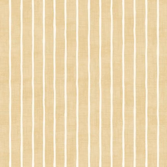 iLiv Pencil Stripe Fabric in Ochre Yellow
