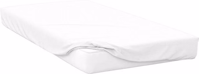 Belledorm 200 Thread Count Cotton Percale Deep Fitted Sheet, White, Superking, W: 183 x L: 203 cm