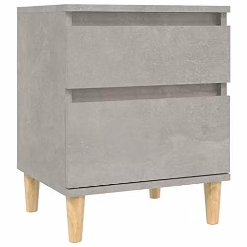 vidaXL Bedside Cabinet in Grey, W/D/H: 40 x 35 x 50 cm – 1