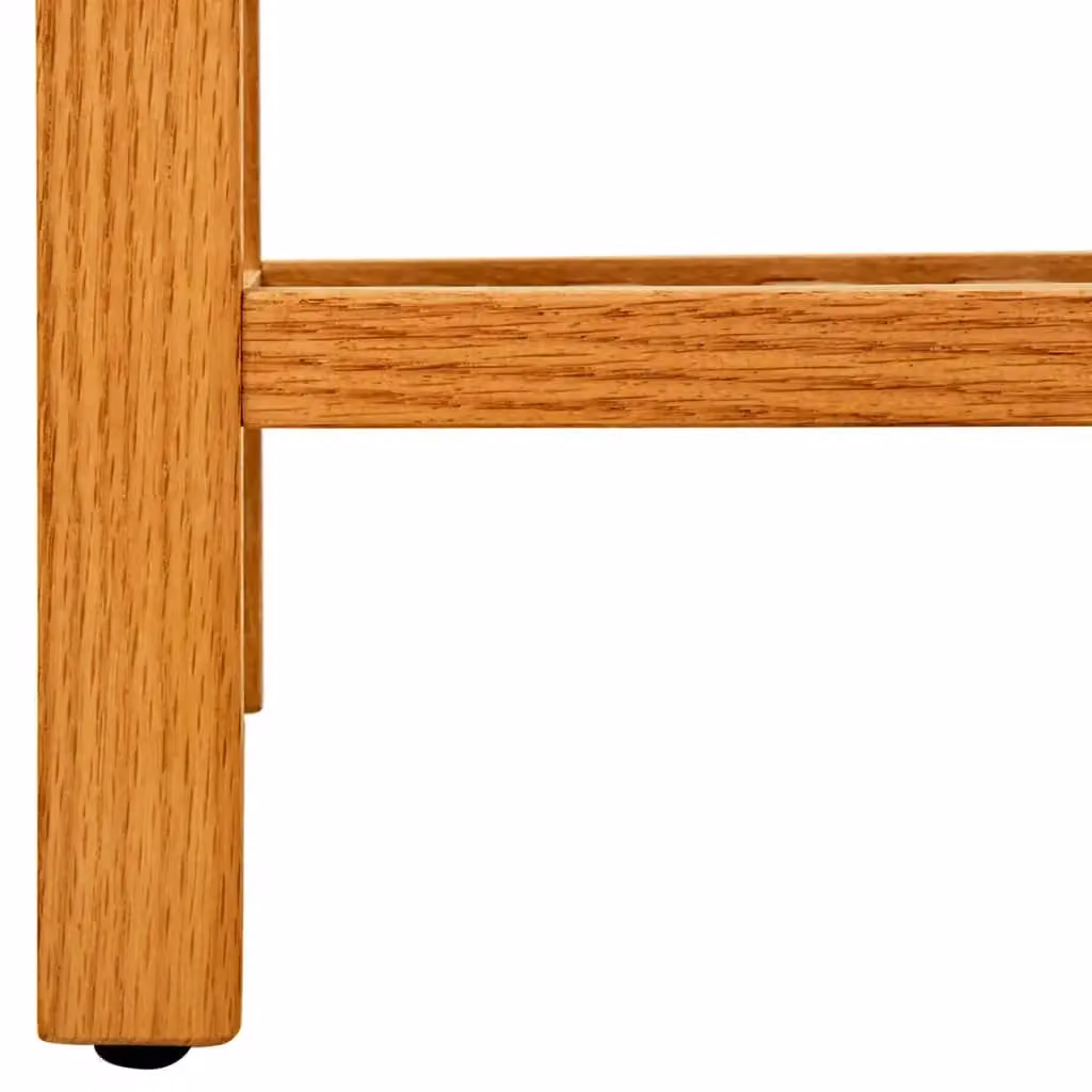 Berkfield Home 3-Shelf Solid Oak Wood Shoe Rack in Brown, W/D/H: 50 x 27 x 60 cm – 3