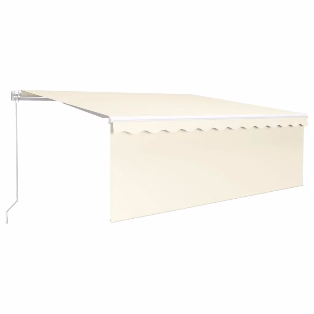 Berkfield Home Manual Retractable Awning with Blind, Beige, W: 400 cm, D: 300 cm – 2
