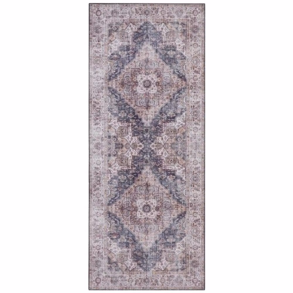 THE RUGS Palma Reversible Indoor Outdoor Herringbone Rug in Grey and Multicolour, W/D/H: 80 x 250 cm – 2