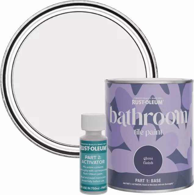 Rust-Oleum Fleur Gloss Bathroom Tile Paint 0.75 l