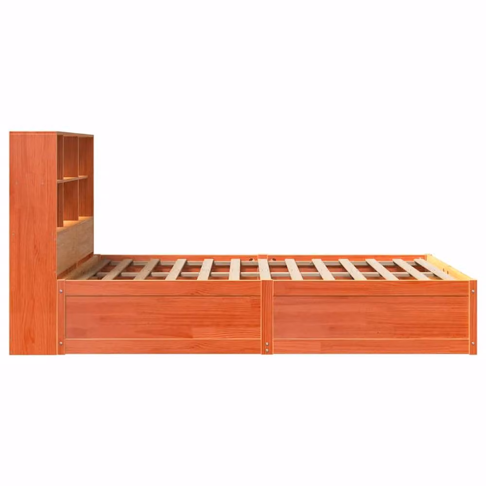 Berkfield Home Beautiful Solid Wood Bed Frame in Wax Brown, W/D/H: 160 x 200 x 110 cm – 3