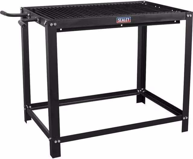 Loops Plasma Cutting Table Workbench in Black Mild Steel with Replaceable Slats and 113kg Capacity – 1
