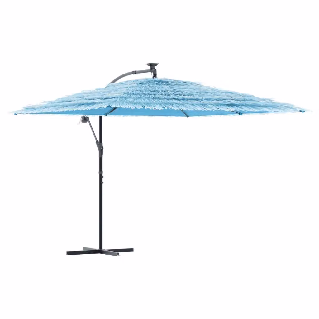 Berkfield Home Blue Garden Parasol with Steel Pole, W/D/H: 290 x 290 x 238 cm – 2