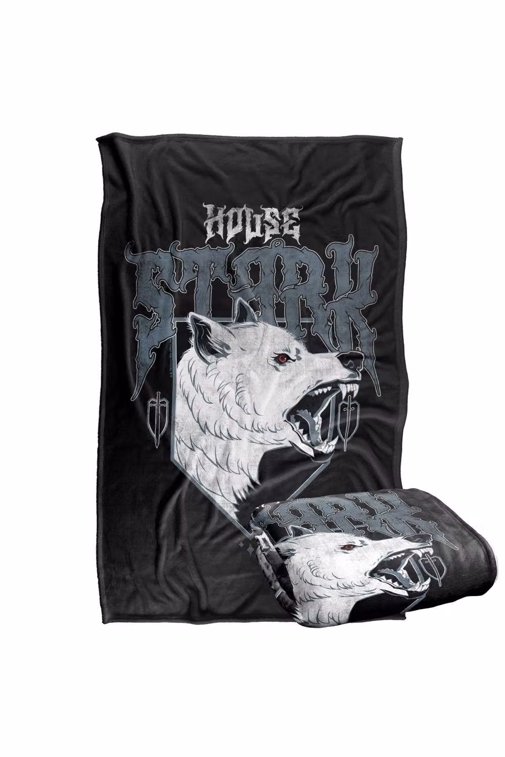 Warner Bros. Game of Thrones House Stark Wolf Silky Touch Super Soft Fleece Throw Blanket, Multicolour – 7