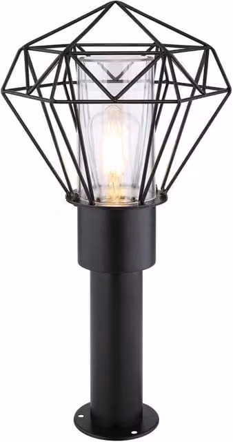 Netlighting Horace Outdoor Pedestal Light Black IP44 with E27 Socket – 1