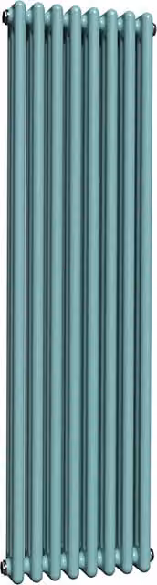 Lux Heat Caribbean Sea Vertical Coloured Column Radiator, H 150 cm x W 38 cm
