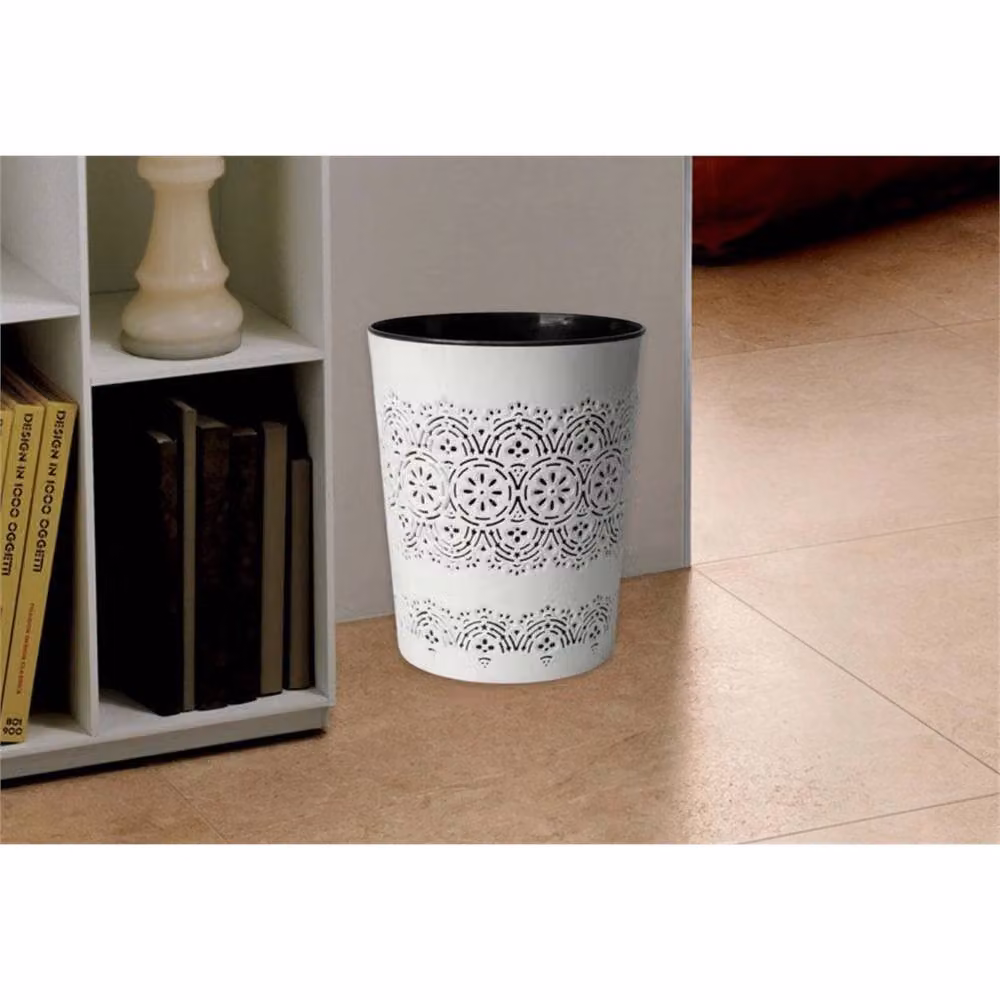 SPETLEK Lightweight Waste Bin, 9 Litre, Ice White – 2