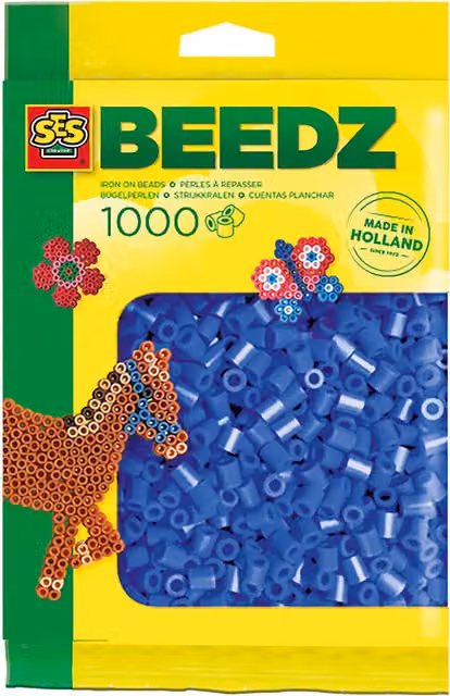 SES Creative Fuse Beads, 1000 Pieces, Blue and Multicolour